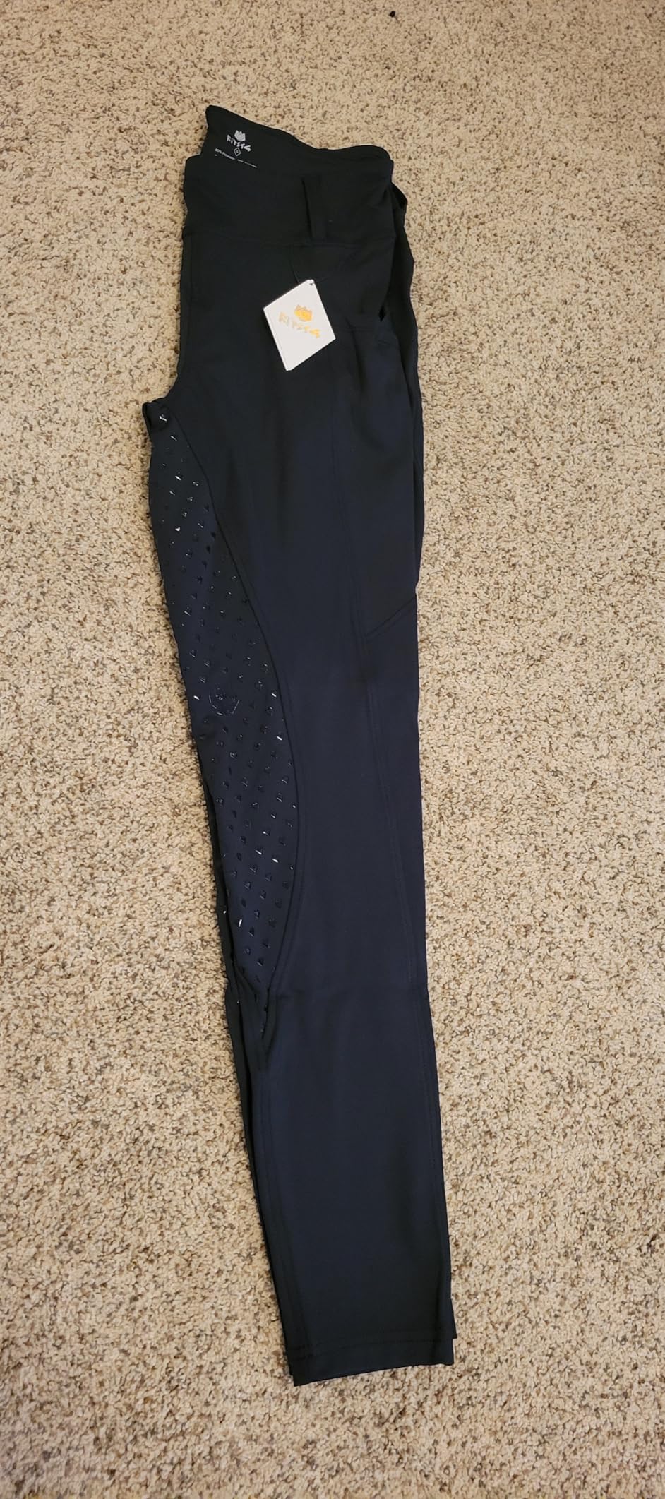 FitsT4 Sports Women's Horse Riding Pants Full Seat Equestrian Breeches High Waist Horseback Riding Tights with Pockets customer photo 2