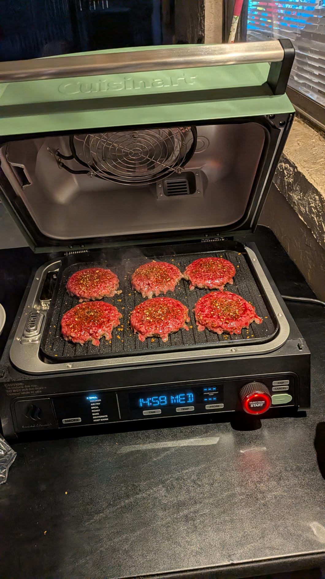 Cuisinart FlavorBoost 8-in-1 Outdoor Electric BBQ Grill & Portable Smoker, Air Fryer Grill Combo with Smart Probe, Smoke Drawer, 154 sq. in., Patio & Balcony Grill, CEG-1302 customer photo 2