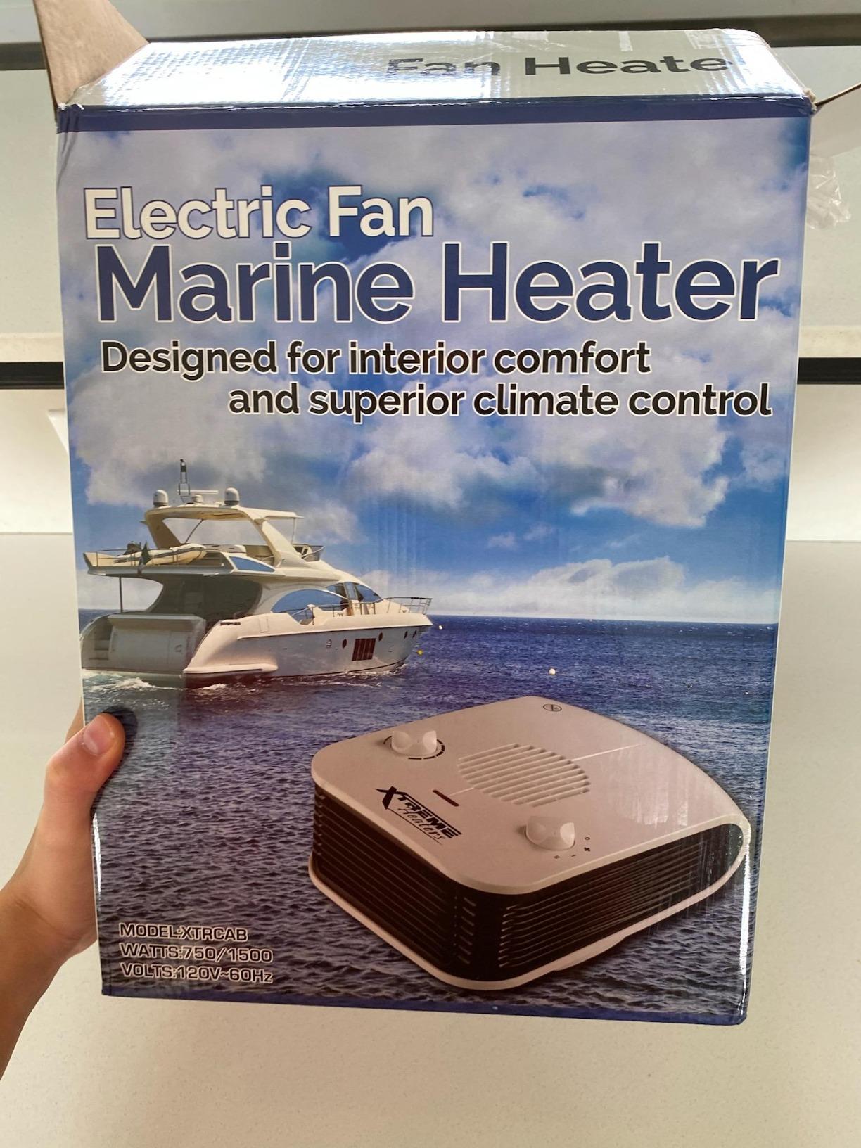 Xtreme Heaters Boat, Cabin & RV Heater | Overheat Protection, Tip-Over Protection, Portable | Boat Heater, Heat RV Bay (Black) customer photo 1