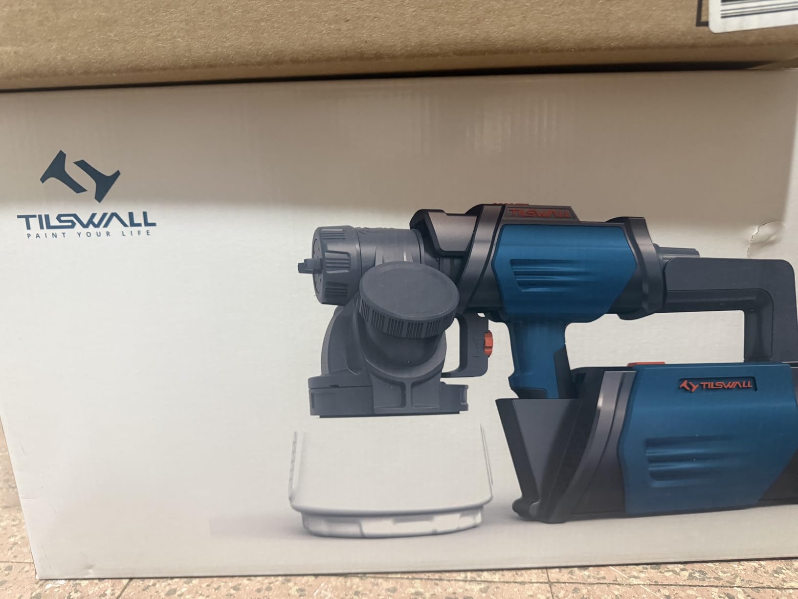 Tilswall Paint Sprayer 800W HVLP Spray Paint Gun, Electric Paint Sprayer Gun with 4 Nozzles & 3 Patterns customer photo 2