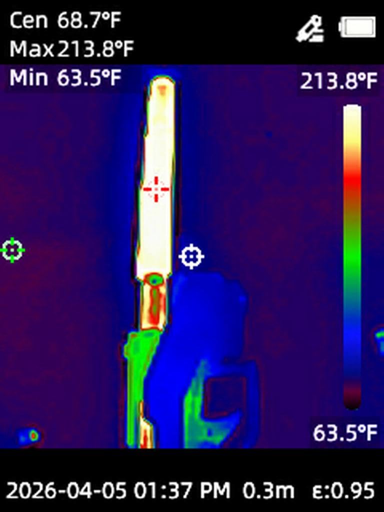 Dual Light Thermal Camera, 240×240 TISR Infrared Thermal Imaging Camera with Smart Modes, 25Hz IR Camera, -4°F to 1022°F Handheld Thermal Imager for Home Inspection Water Leaks, HVAC customer photo 2