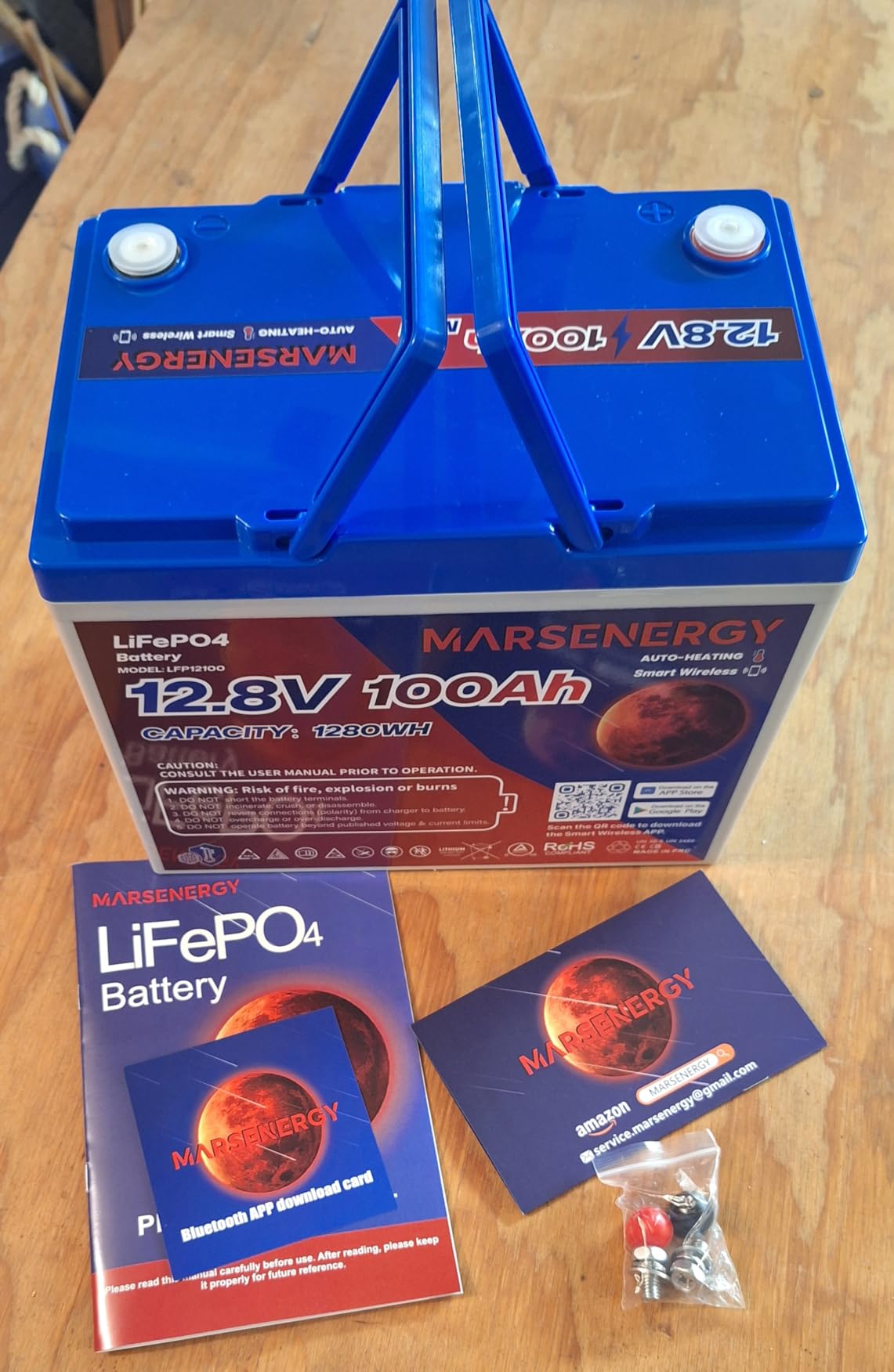 ECO-WORTHY 12V 280Ah Metal Case LiFePO4 Lithium Battery with Bluetooth, Low-Temp Protection, Built in 200A BMS, 3584Wh Max for Off-Grid Solar, RV, Camper, Trolling Motor, Home Use customer photo 2