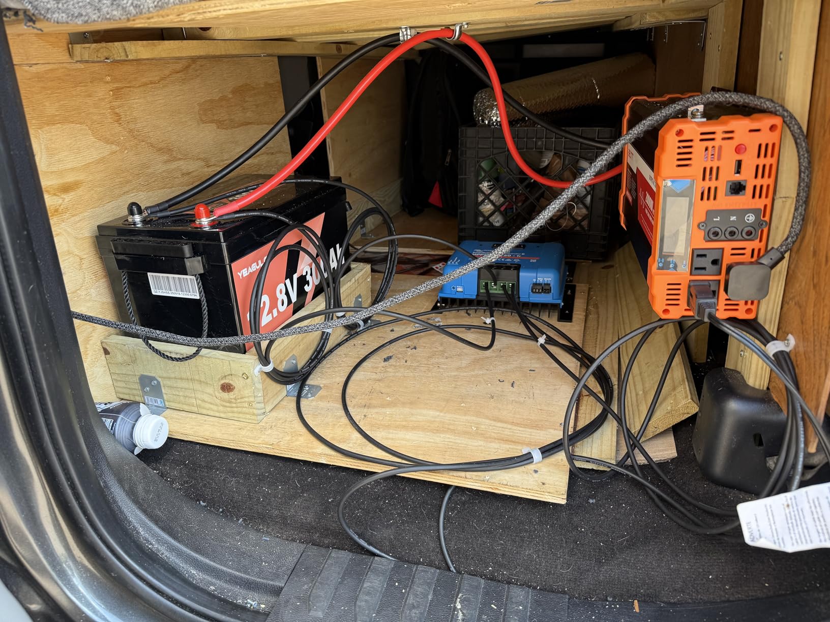 12V 150Ah LiFePO4 Lithium Battery Built-in 100A BMS 1920Wh 15000+ Deep Cycle Rechargable Low Temp Cut Off Battery for Camping, Solar, RV, Marine, Off-Grid Applications customer photo 1