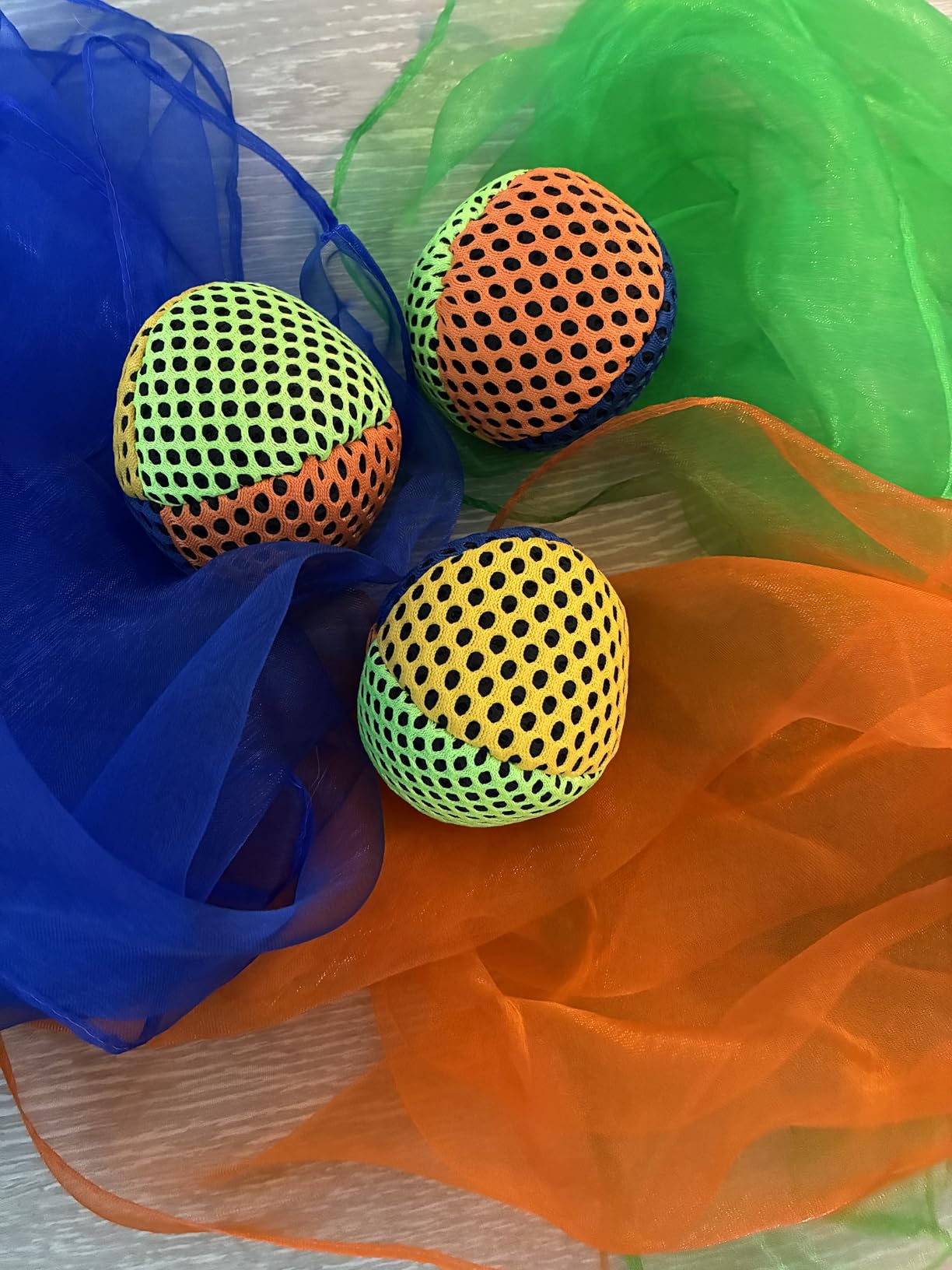 Juggling Kit for Beginners Complete Set - Juggling Balls, Scarves, Rings & Clubs - Learn to Juggle Balls at Home, School, or Circus Training customer photo 1