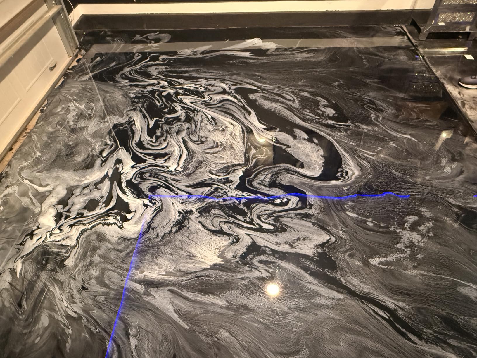 3 Gallon 100% Solids Industrial Epoxy Floor Coating Kit - Self-Leveling, Highly Durable Clear Resin Paint | Ideal for Counter Tops, Garages, Basements, Warehouses, Concrete Floors & Wall Repair - Clear customer photo 1
