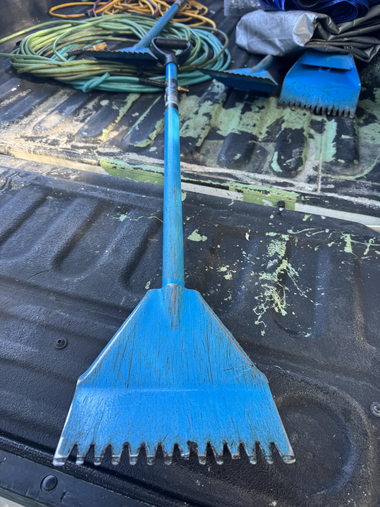 Roof Tear Off Shovel 47.5 in - 6 Pack El Burro Shingle Shovel Stripper | Heavy Duty Steel Roofing Removal Tools for Shingles & Nails | Blue customer photo 1