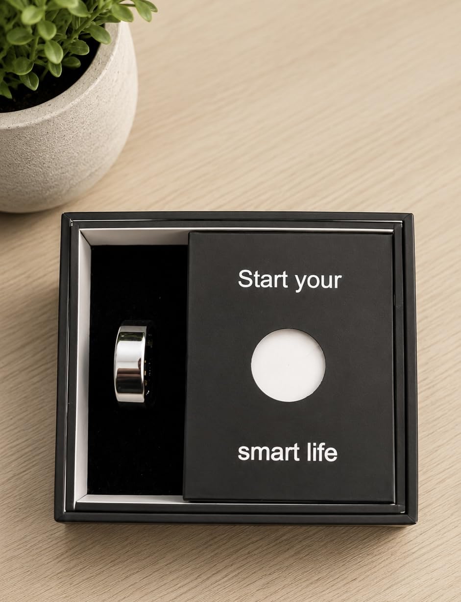 Smart Health Ring Fitness Tracker with Stress & Sleep Monitoring, Waterproof Activity Tracker, Compatible with iOS & Android, No Subscription Fee, Lightweight Wearable for Women & Men customer photo 2