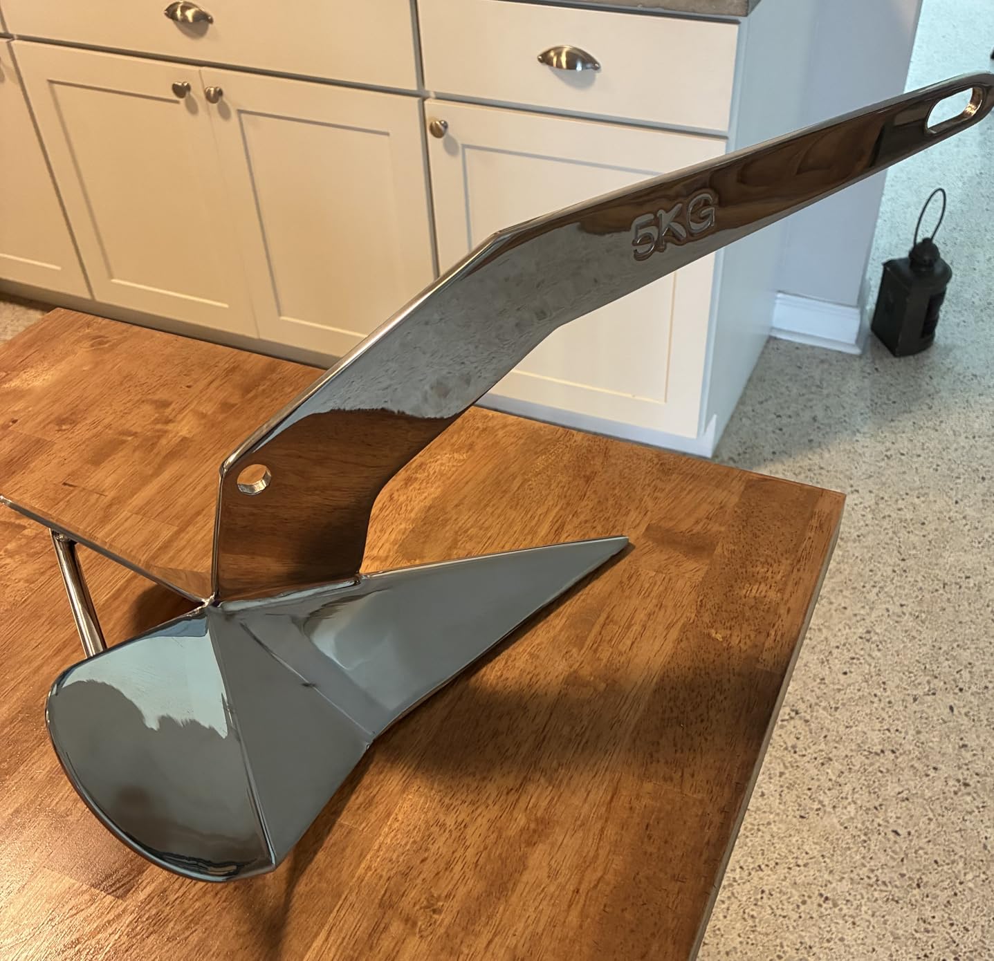 316 Stainless Steel Delta Anchor 33lb 44lb Delta Style Boat Anchor for Yacht/Pontoon/Sailboat/Fishing Boat, Mirror Polished, Fit for 15-55 ft Boats, Multiple Size customer photo 2