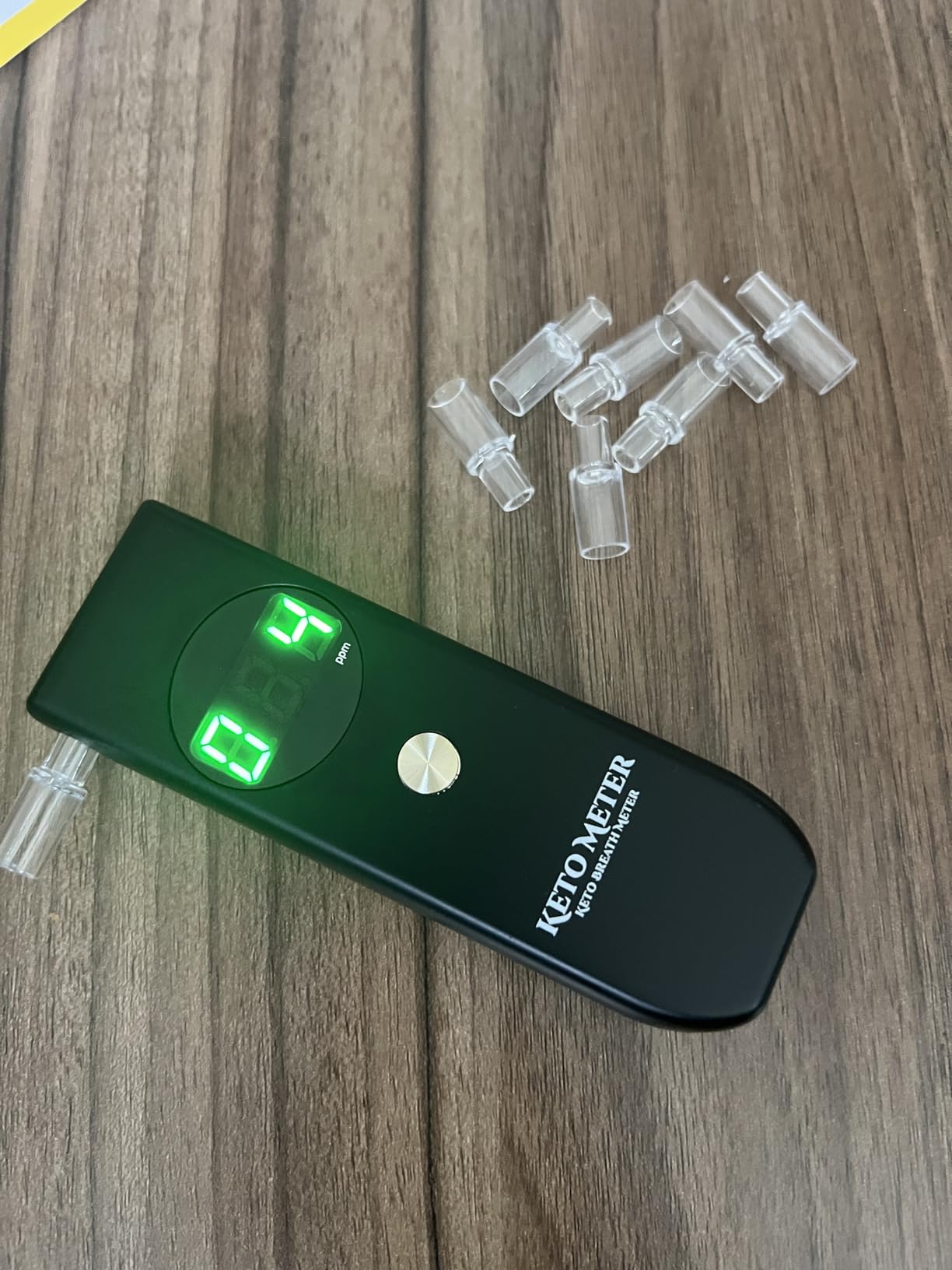 Ketosis Meter & Ketone Breath Analyzer - Professional Breath Ketone Tester | Accurately Monitor Ketosis in Your Breath for Personal Ketosis Tracking, Includes 10 Mouthpieces - Ketone Breath Meter customer photo 2