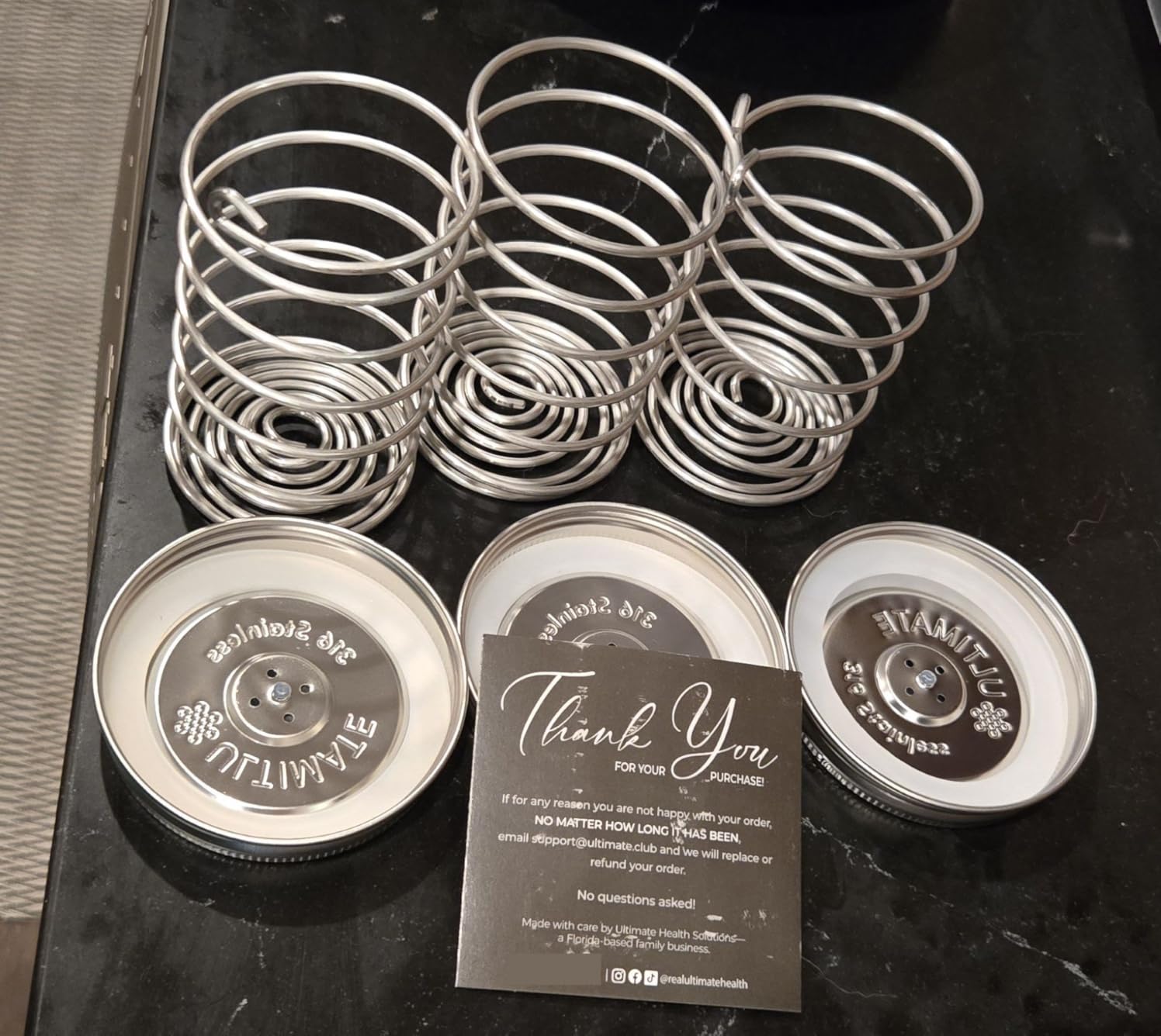 Ultimate Fermentation Kit to Make Perfect Pickles, Sauerkraut, Kimchi & Probiotic-Rich Vegetables, Easy Pickling Kit for Wide Mouth Mason Jars with Venting Lids & Fermenting Springs + Free Guide customer photo 2