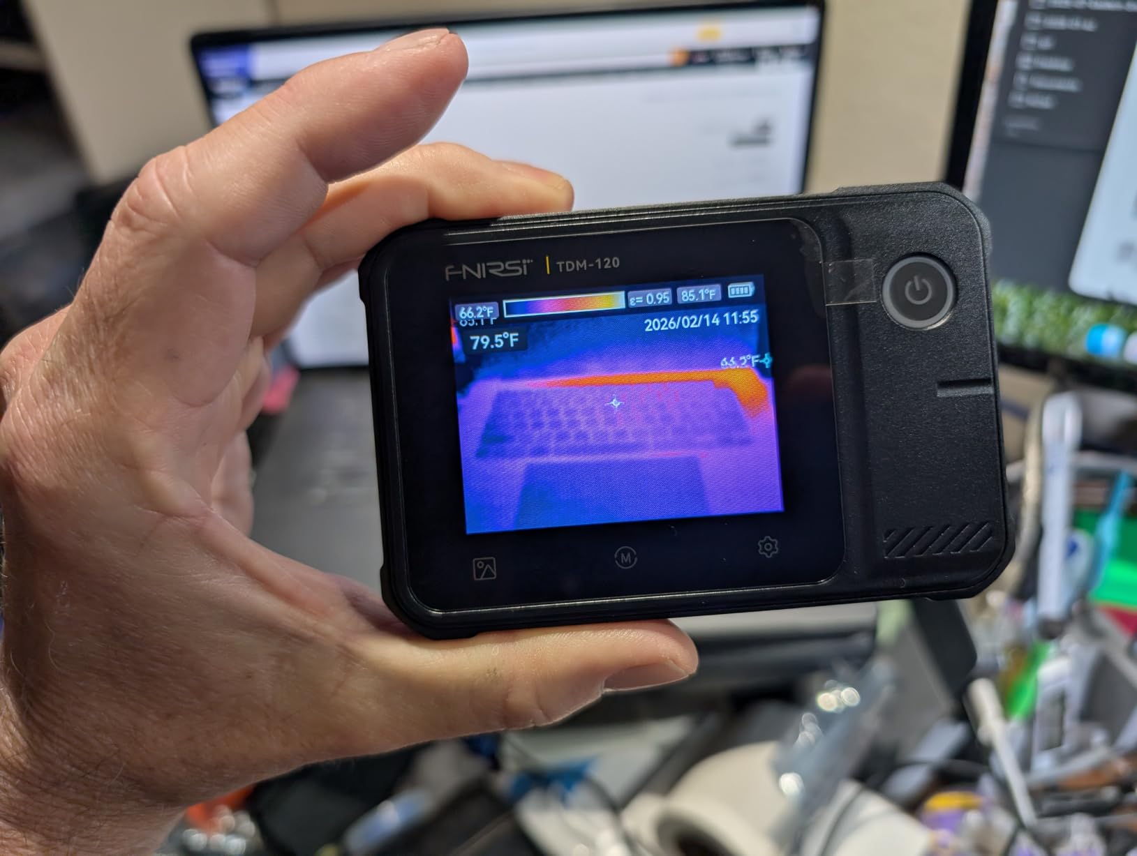 FNIRSI TDM-120 Thermal Imaging Camera, 120x90 IR Resolution, 2.8