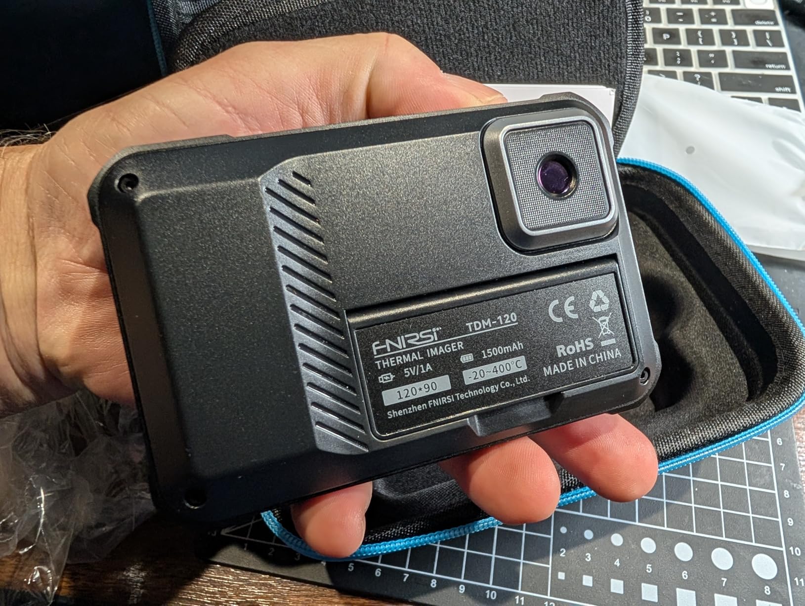 FNIRSI TDM-120 Thermal Imaging Camera, 120x90 IR Resolution, 2.8