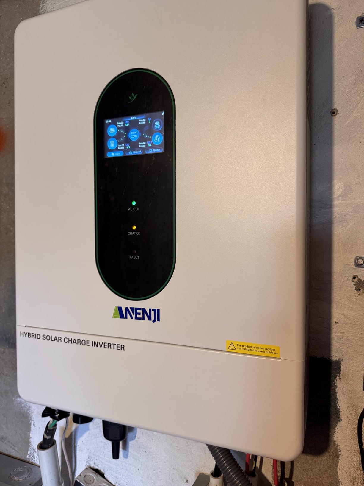 12000W Solar Hybrid Inverter 48V DC to 120V/240V AC Single Phase Split Phase Power Inverter, Pure Sine Wave, Built-in 2 MPPT Controller customer photo 1