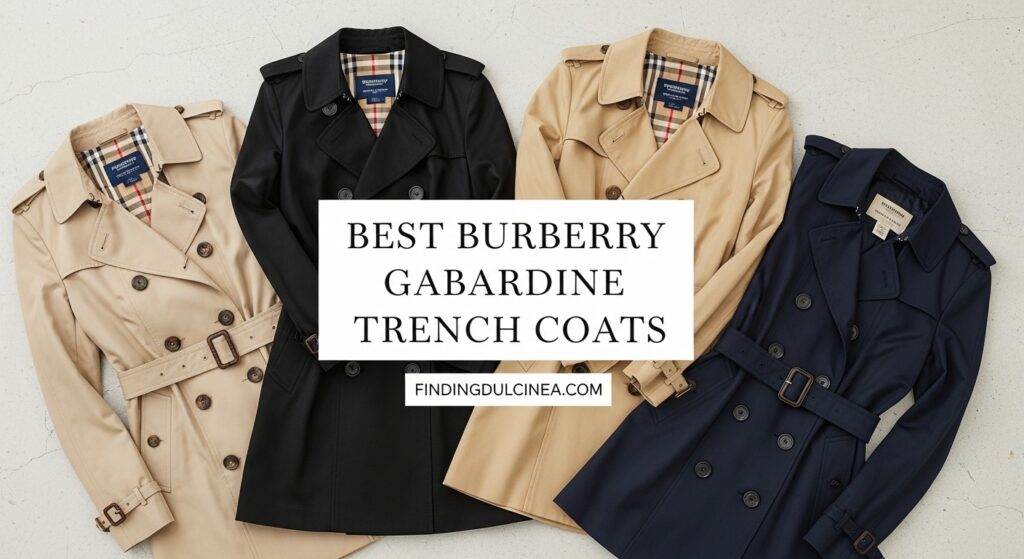 Current image: Best Burberry Gabardine Trench Coats