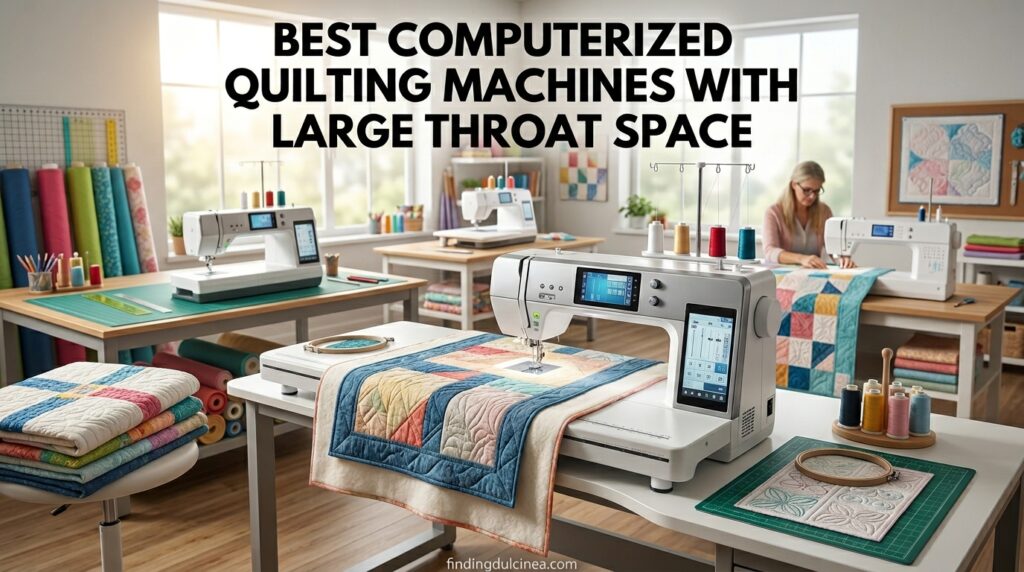 Current image: Best Computerized Quilting Machines with Large Throat Space