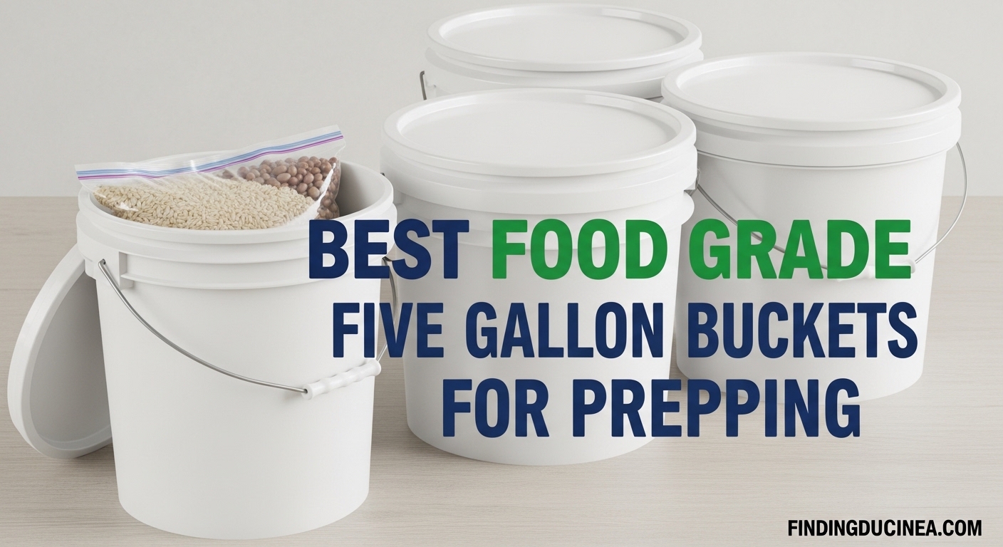 Best Food Grade Five Gallon Buckets for Prepping