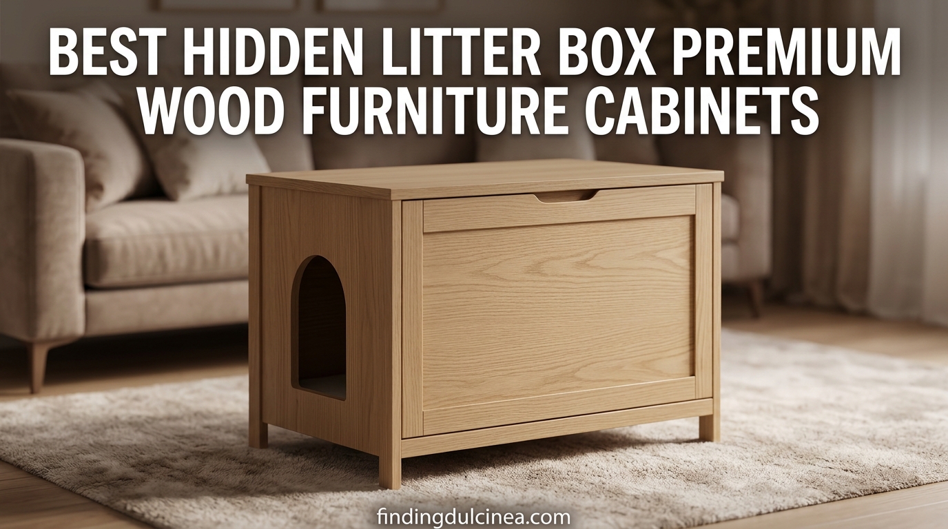 Best Hidden Litter Box Premium Wood Furniture Cabinets