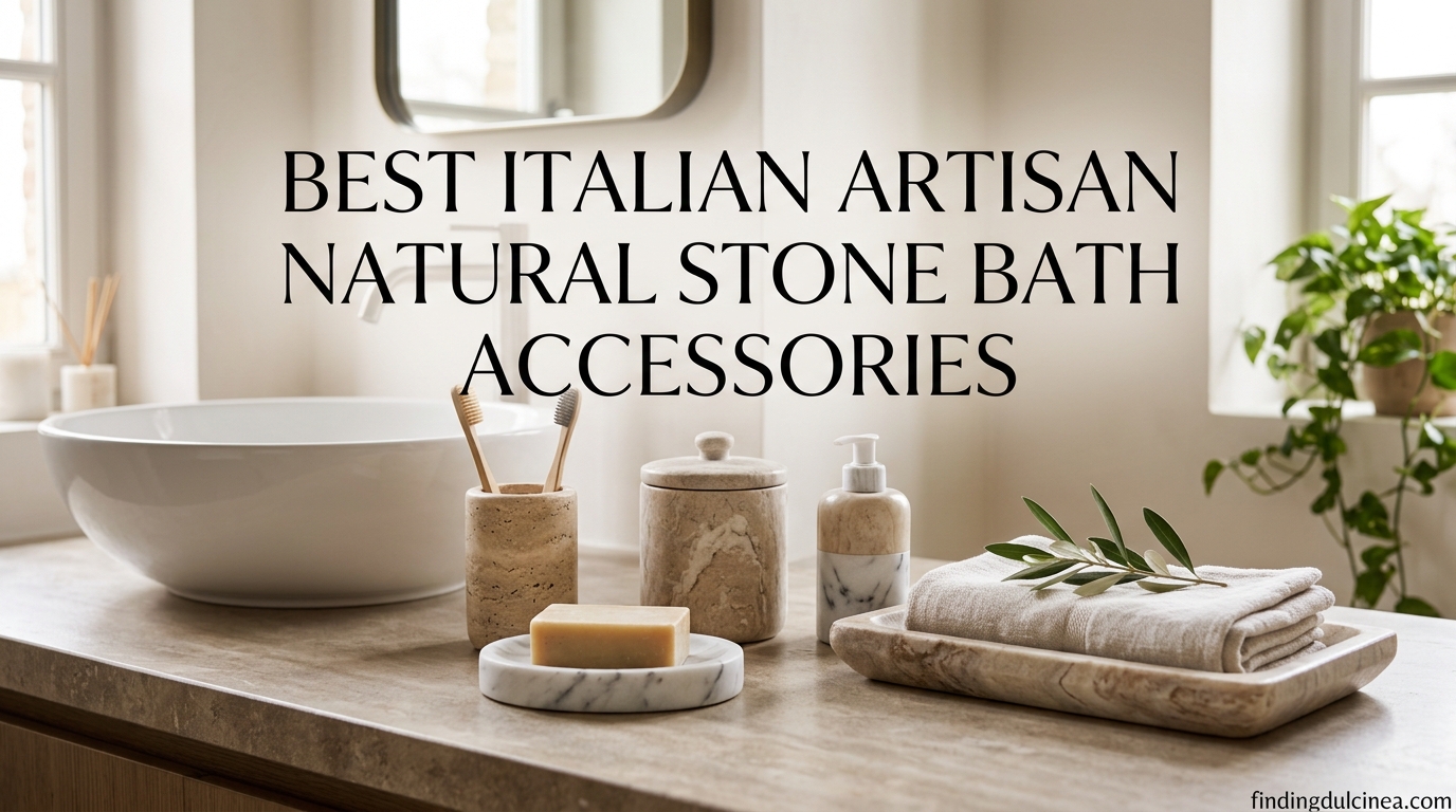 Best Italian Artisan Natural Stone Bath Accessories