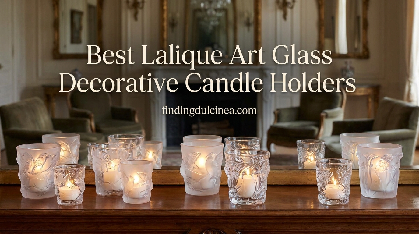 Best Lalique Art Glass Decorative Candle Holders