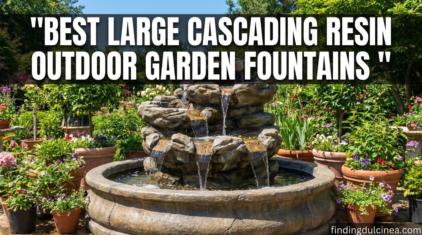Best Large Cascading Resin Outdoor Garden Fountains