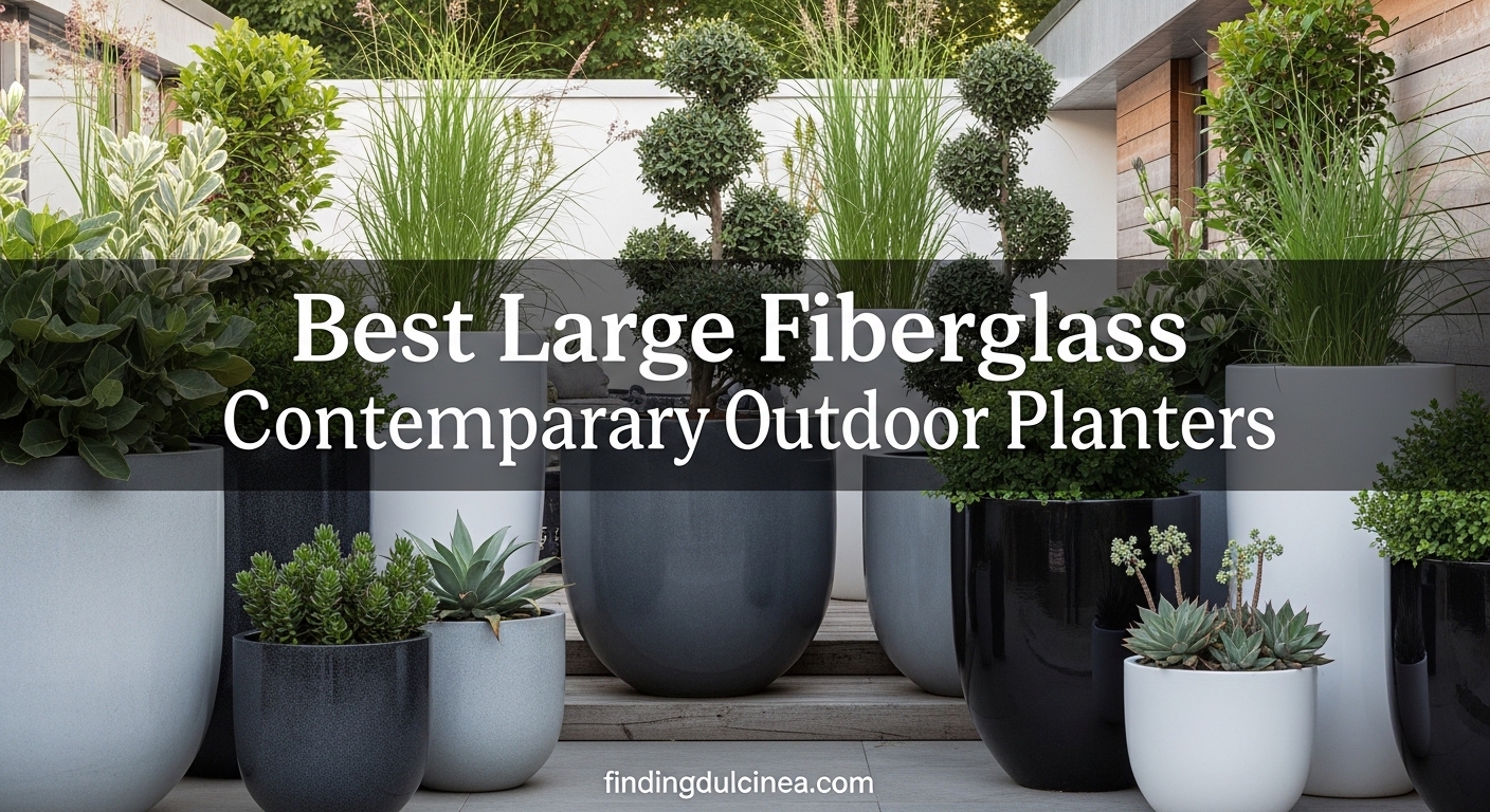 Best Large Fiberglass Contemporary Outdoor Planters
