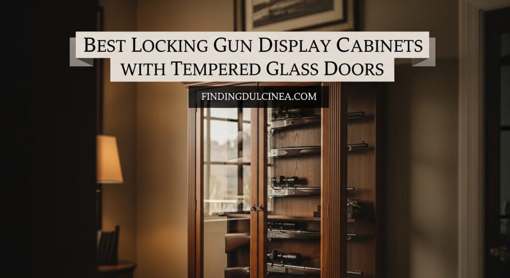 Current image: Best Locking Gun Display Cabinets with Tempered Glass Doors