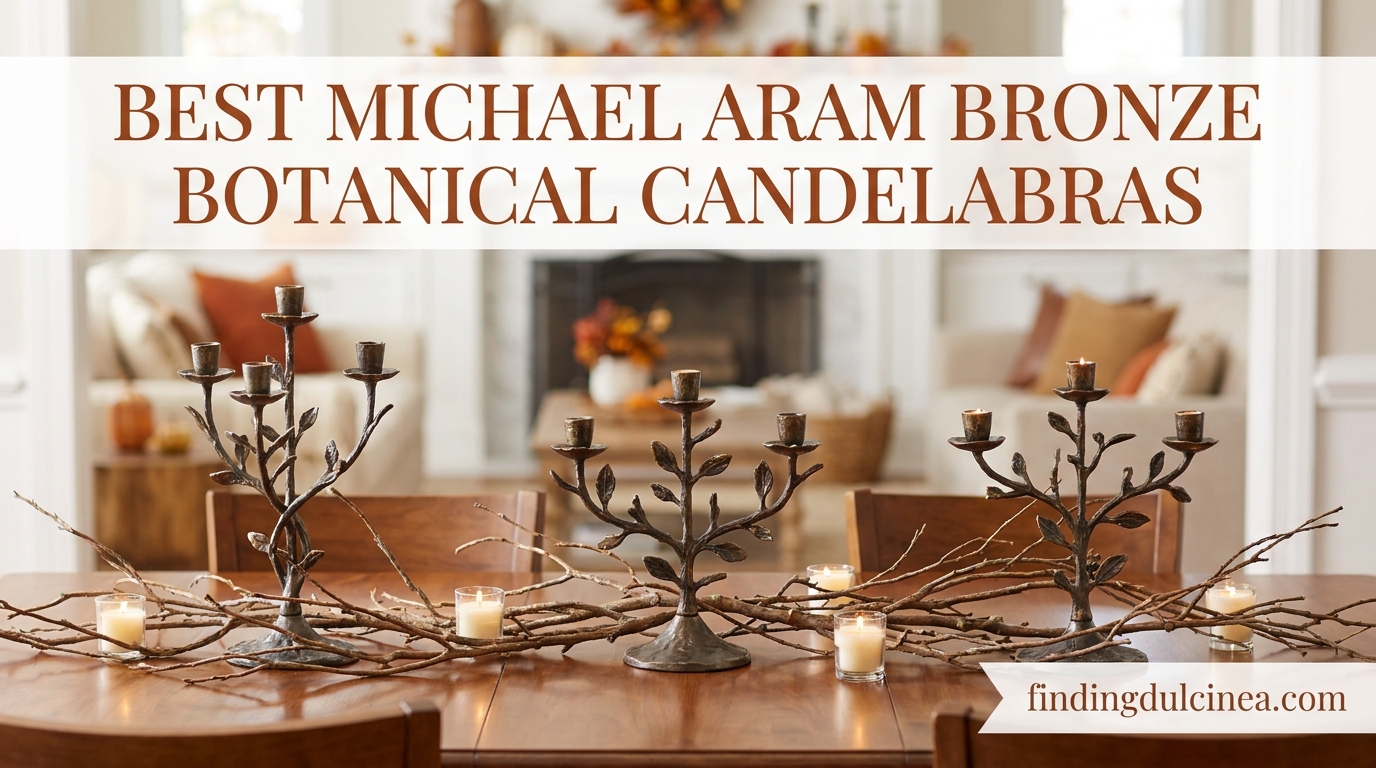 Best Michael Aram Bronze Botanical Candelabras