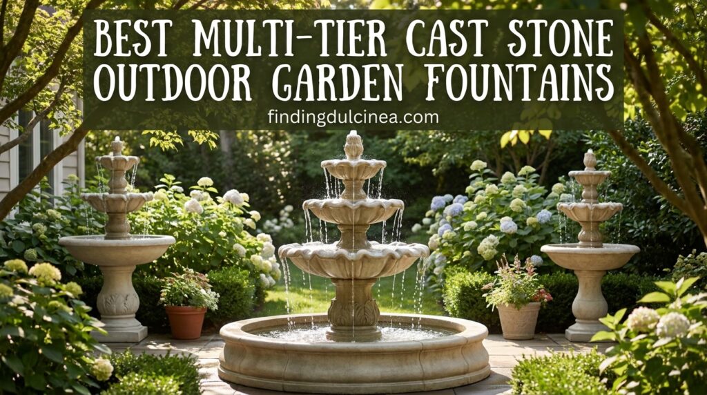 Current image: Best Multi-Tier Cast Stone Outdoor Garden Fountains