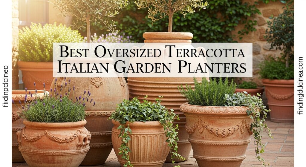 Current image: Best Oversized Terracotta Italian Garden Planters