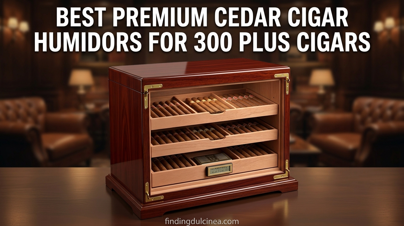 Best Premium Cedar Cigar Humidors for 300 Plus Cigars