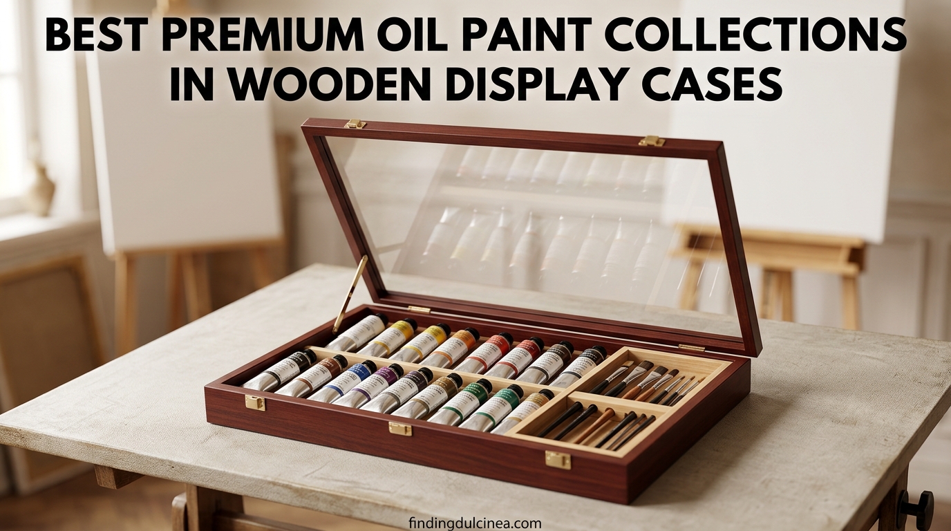 Best Premium Oil Paint Collections in Wooden Display Cases