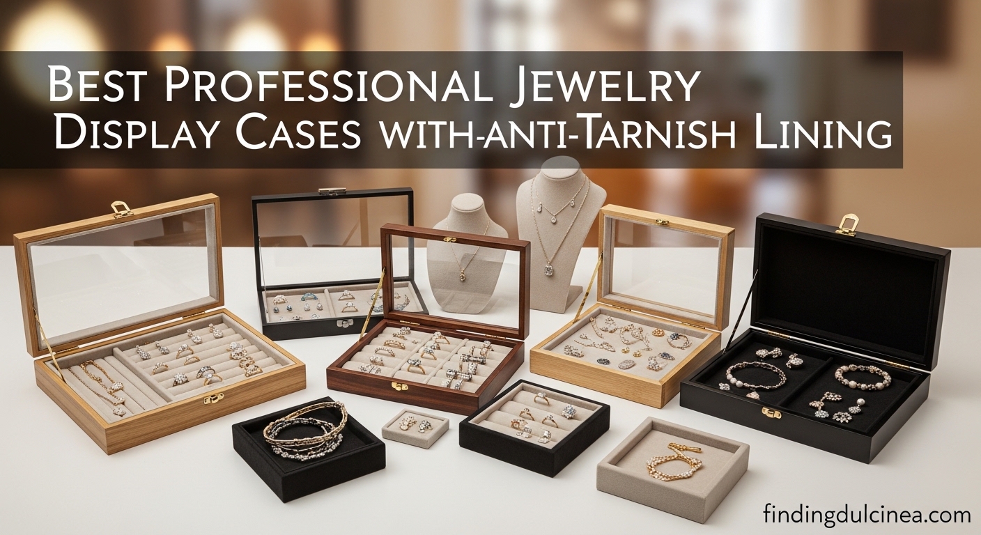 Best Professional Jewelry Display Cases with Anti-Tarnish Lining