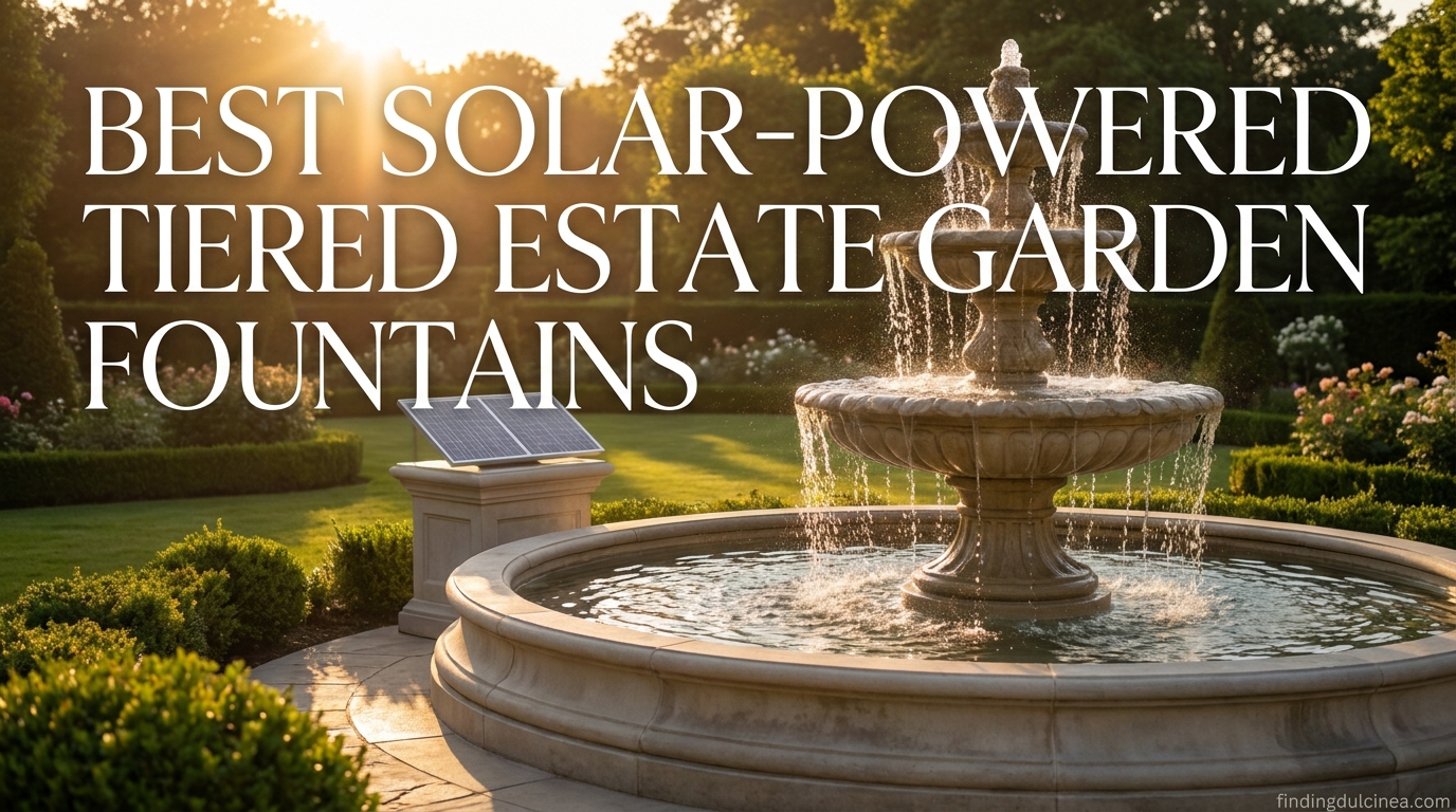 Best Solar-Powered Tiered Estate Garden Fountains
