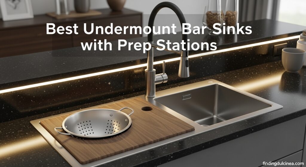 Current image: Best Undermount Bar Sinks with Prep Stations