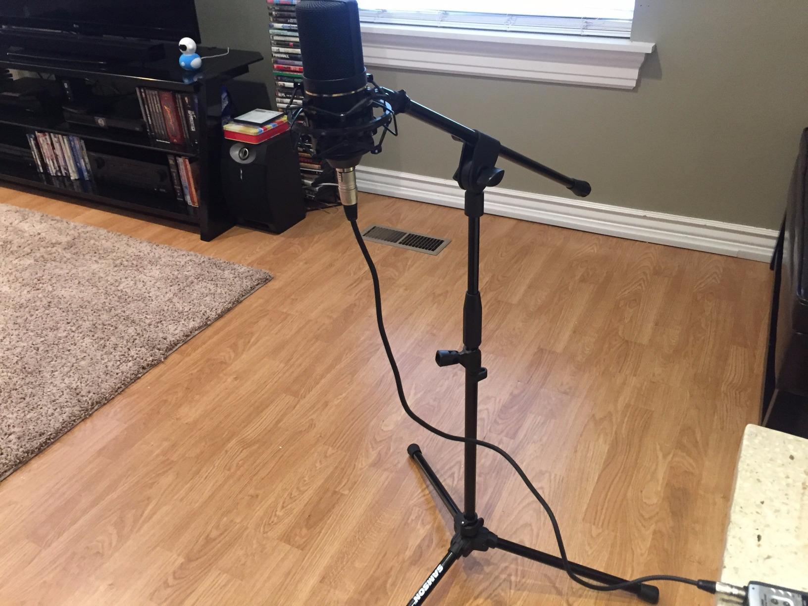 MXL 770 Condenser Microphone for Podcasting, Singing, Home Studio Recording, Gaming & Streaming - XLR, Large Diaphragm, Cardioid (Black) customer photo 2