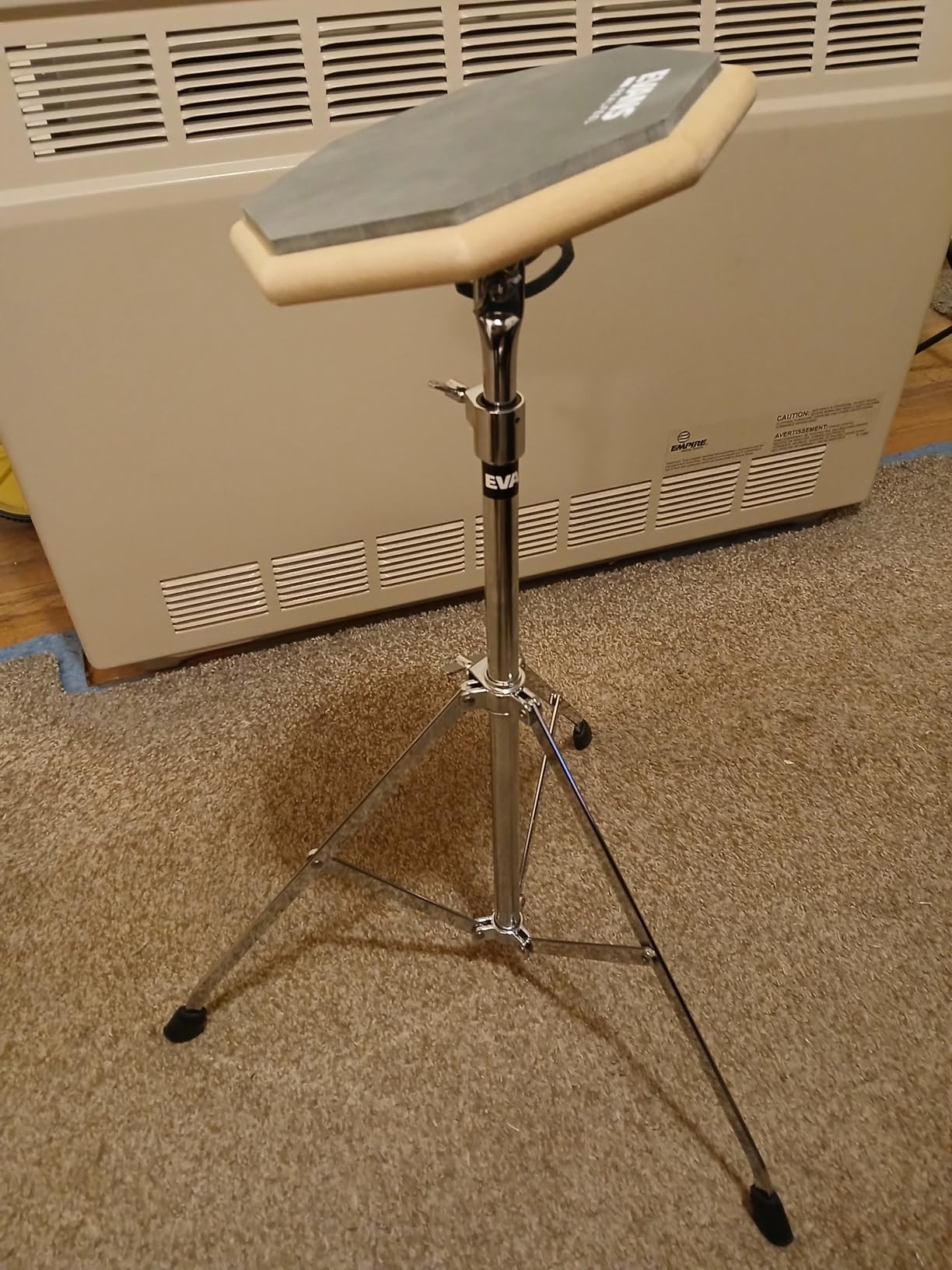 Evans RealFeel - Drum Practice Pad - Gum Rubber, Single Sided, Stand Mountable, 6 Inch customer photo 2