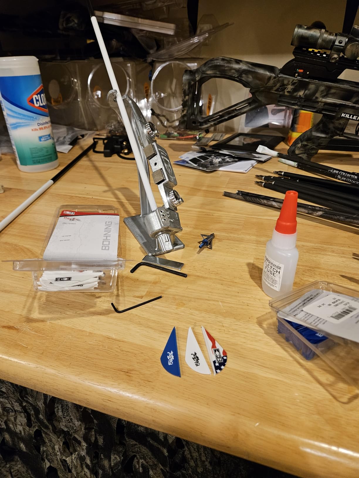 Bitzenburger Machine And Tool Jig For Straight, Right, Left Offset Fletching customer photo 1