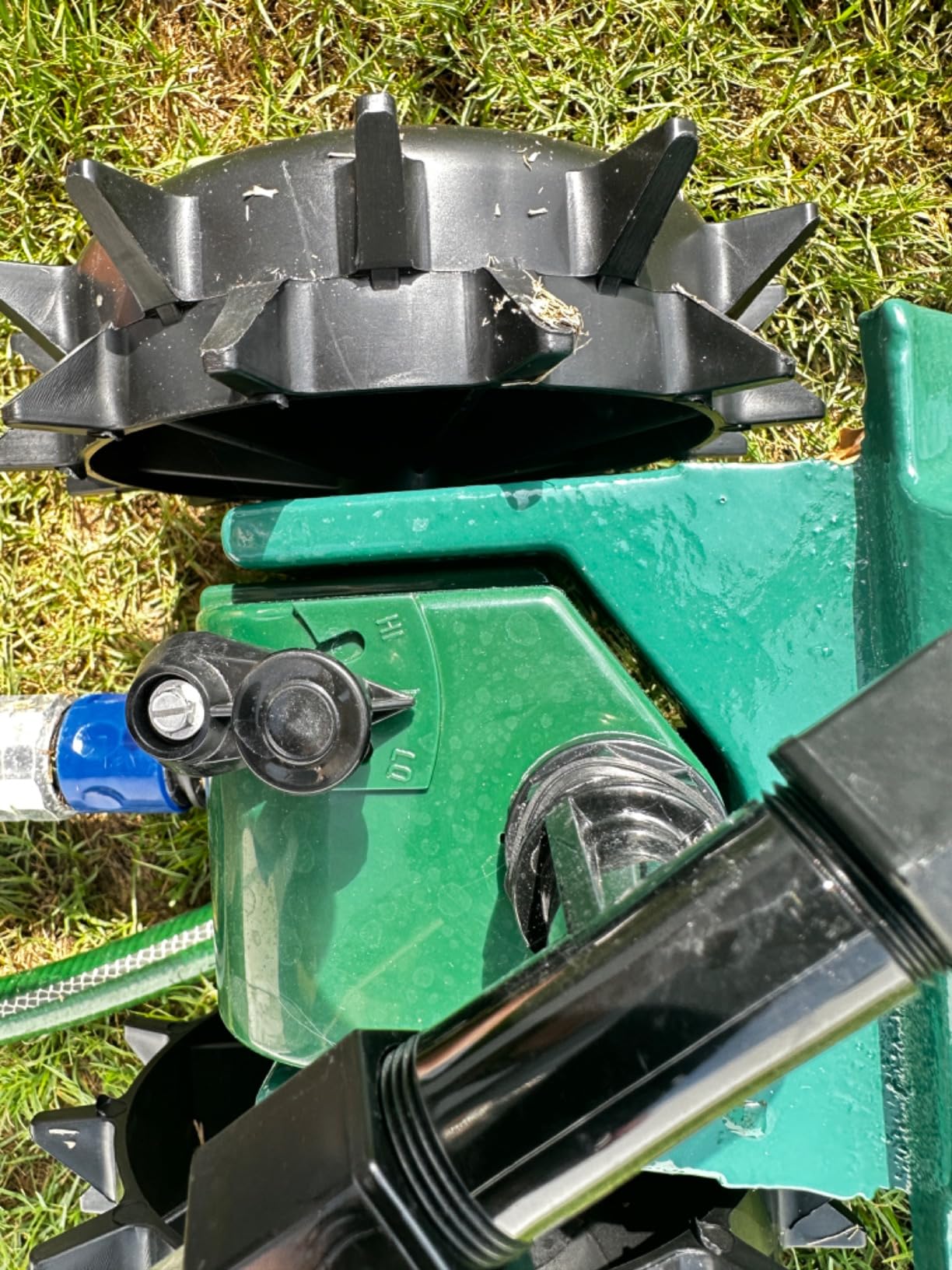 Orbit Traveling Tractor Water Sprinkler - Self-Propelled Traveling Sprinkler for Wide Lawn Coverage - Cast-Iron Body with Adjustable Coverage - Three-Speed - Automatic Shut Off - 58322 customer photo 2