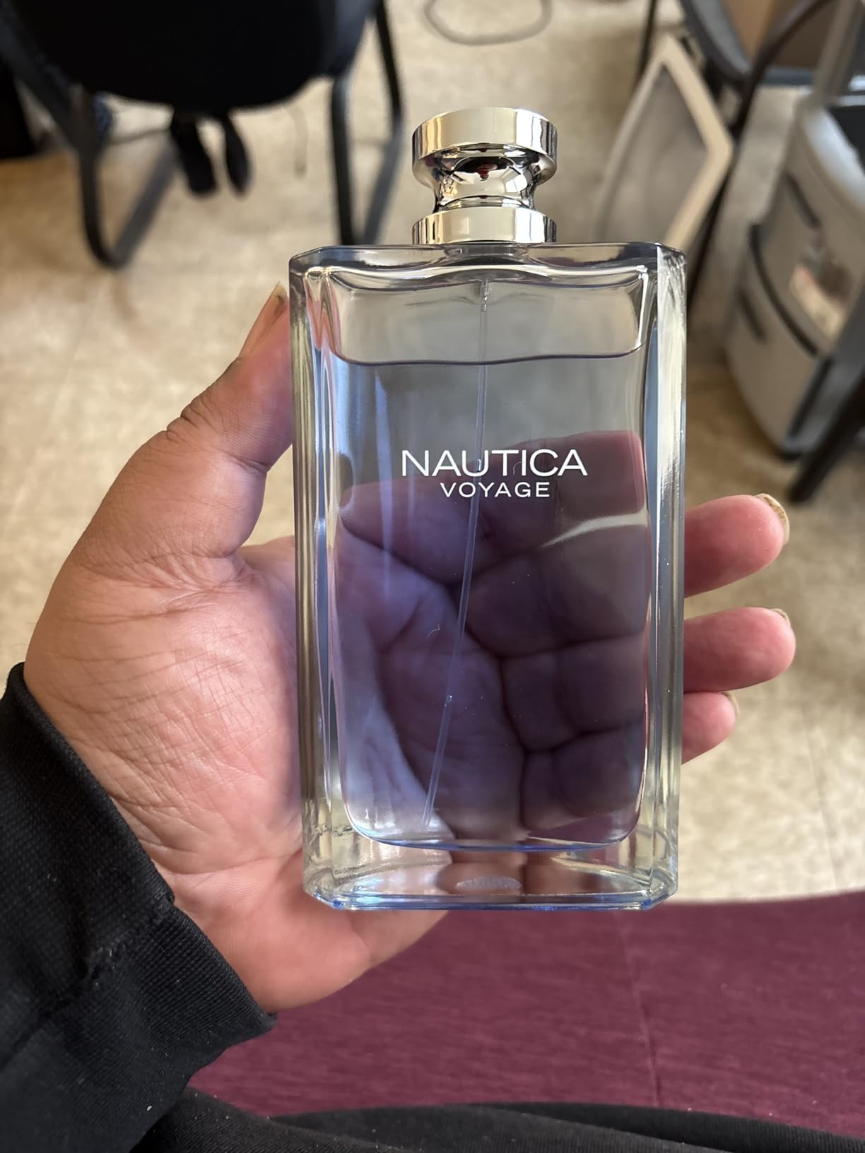 Nautica Voyage Eau De Toilette, Cologne and Fragrance For Men, Fresh, Romantic, Fruity Scent Woody, Aquatic Notes of Apple, Water Lotus, Cedarwood, and Musk Ideal Day Wear, Long Lasting 3.3Fl oz customer photo 2