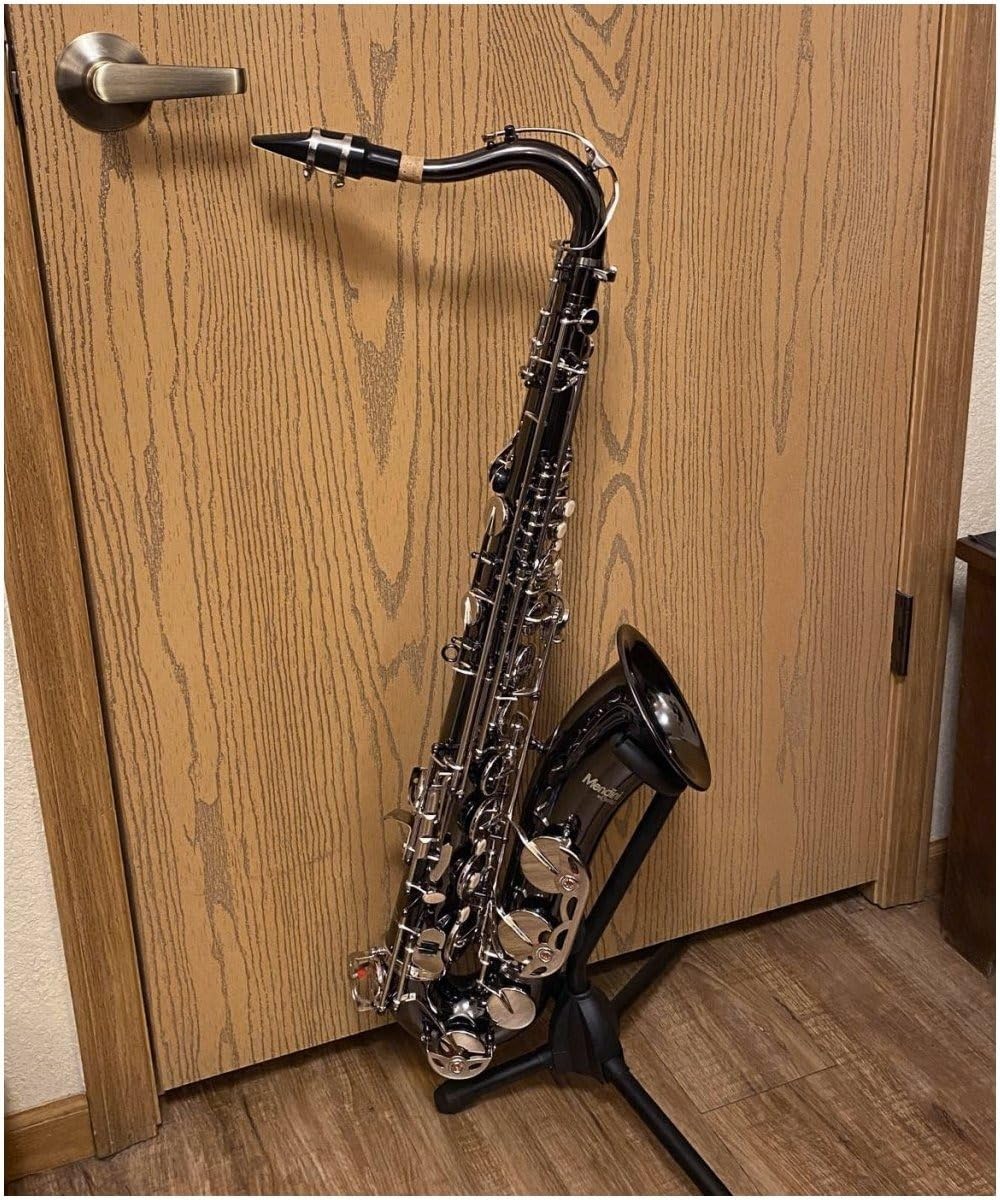 Mendini By Cecilio Tenor Saxophone - B Flat Black Golden Lacquer Saxophone for Beginner Musicians with Hard Case customer photo 2