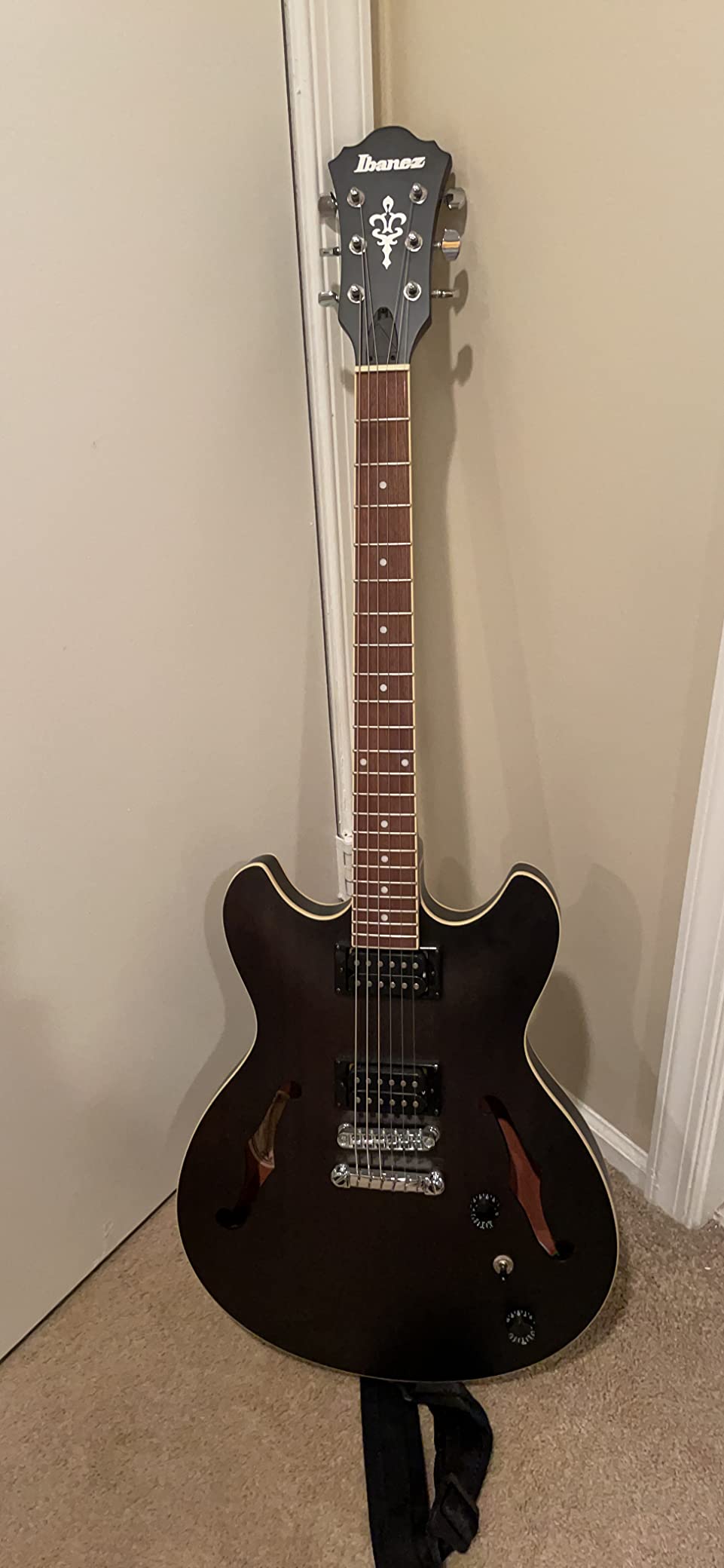 Ibanez Artcore AS53 Semi-Hollow Electric Guitar - Transparent Black Flat customer photo 2