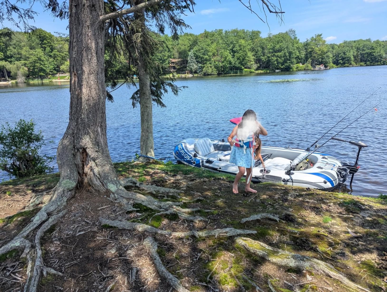 INTEX 68631E Transom Trolling Motor: Easy to Attach - Built-In Battery Meter - Quiet Motor - Weed Escape Mode - Suitable for Freshwater and Saltwater customer photo 1