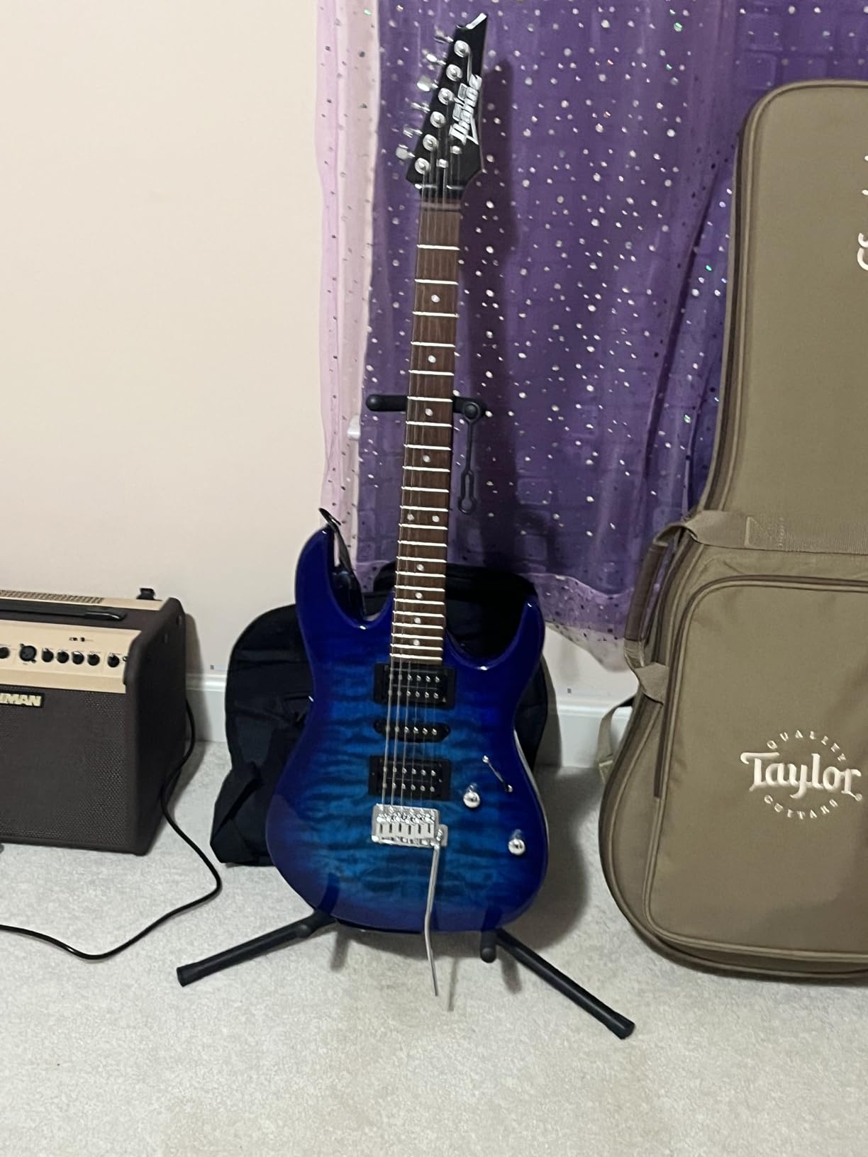 Ibanez GIO Series GRX70QA - Transparent Black Sunburst customer photo 1