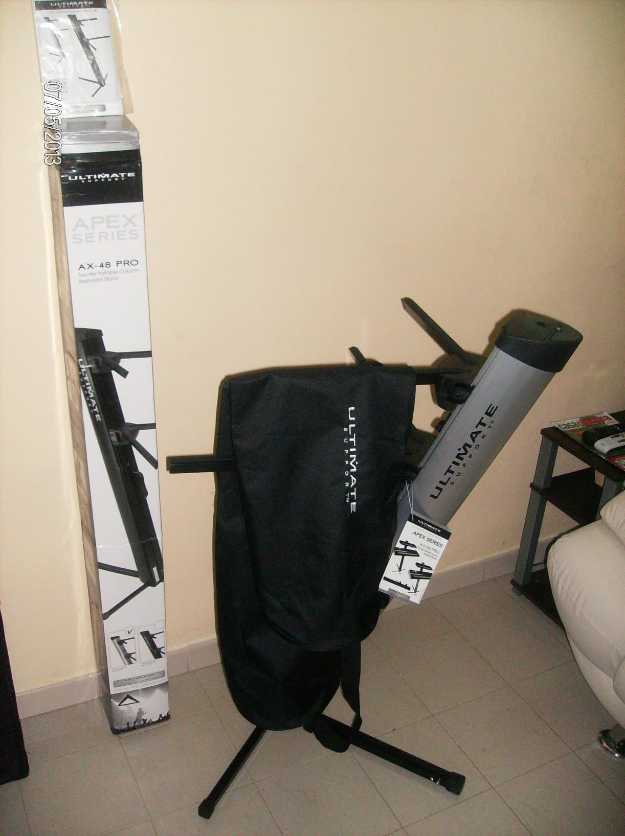 Ultimate Support AX-48 Pro S Apex Column Keyboard Stand - Silver customer photo 2