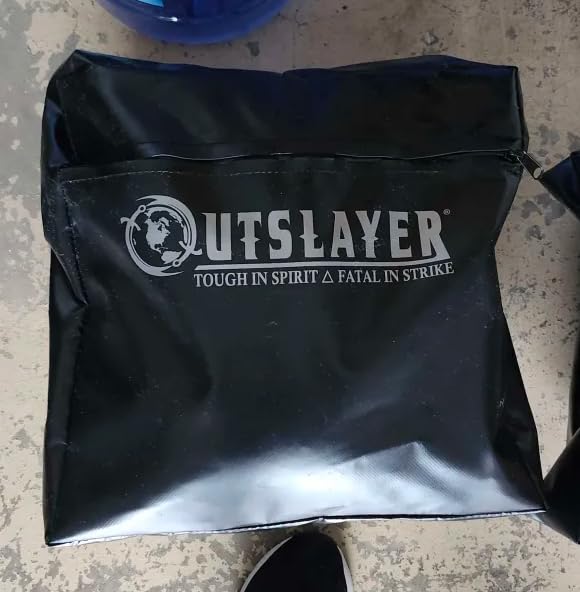 Outslayer Heavy Duty Punching Bag Stand - 7.8ft / 6.8ft Heavy Bags up to 350lbs - Made in USA - Filled or Unfilled Sandbags - Easy Assembly customer photo 1
