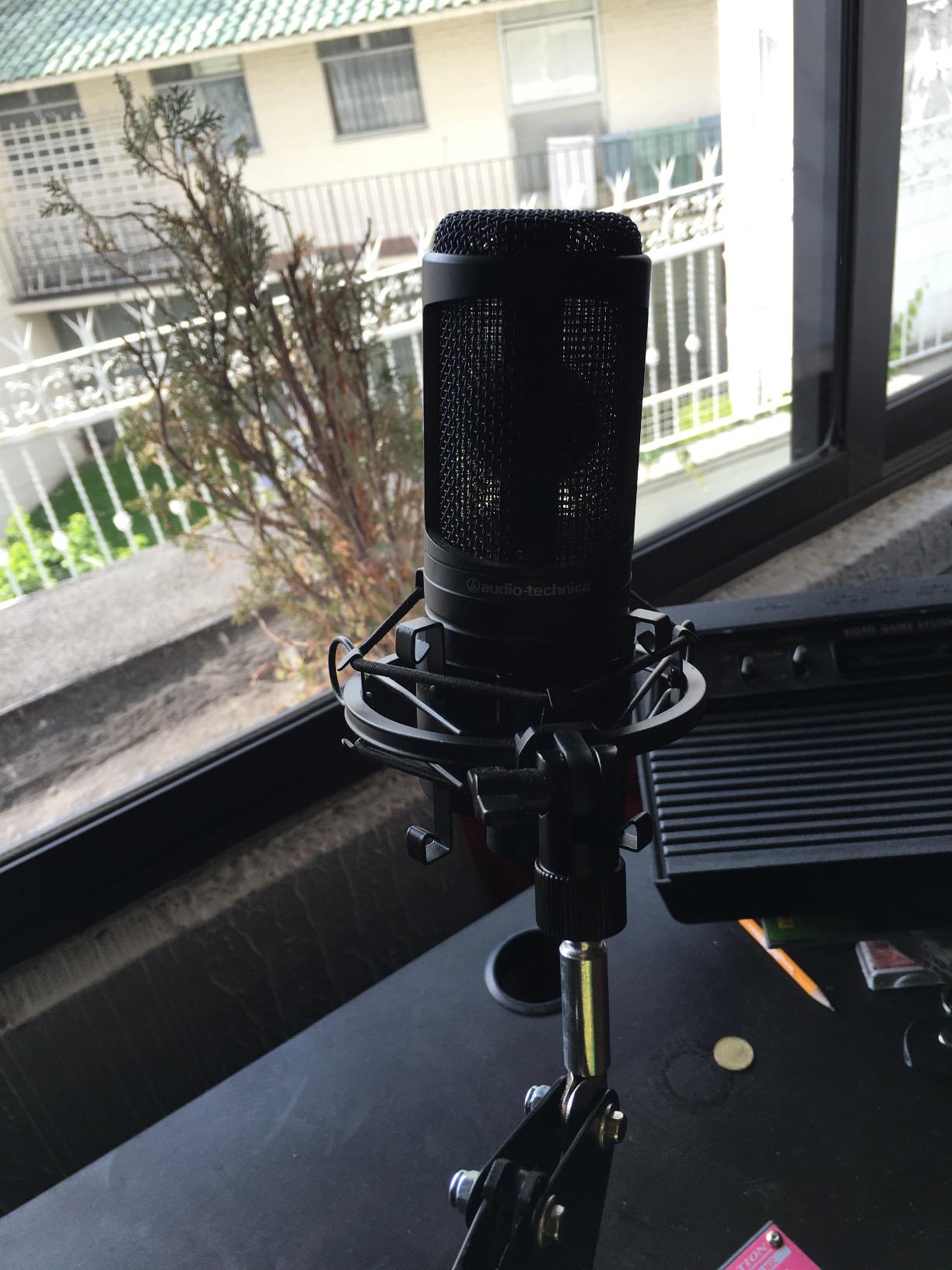 Audio Technica AT2020 Condenser Studio Microphone Bundle with Pop Filter and XLR Cable customer photo 2