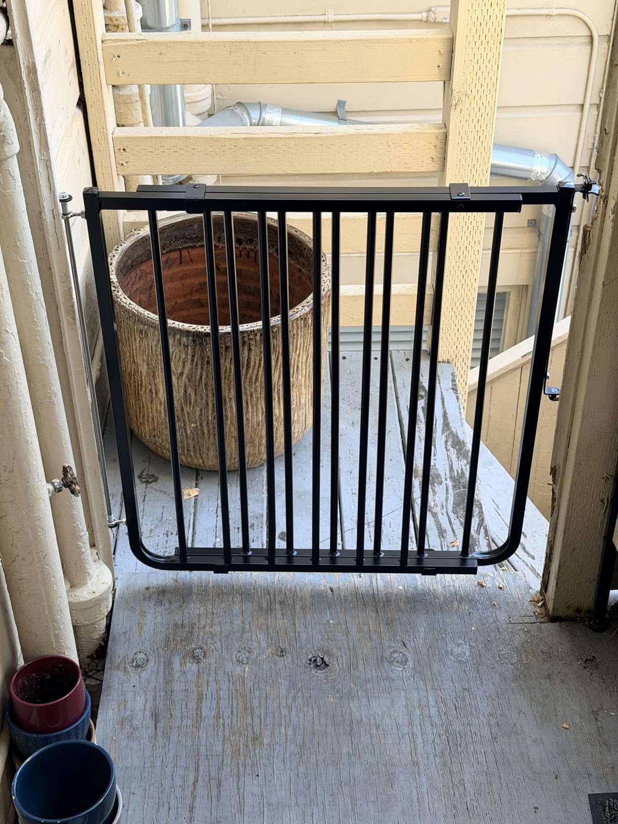 Cardinal Gates SS30OD Outdoor Baby Gate for Top of Stairs-Adjustable Outdoor Dog Gate-Aluminum Safety Gate for Kids & Pets-Can be Installed at Angles - 27 to 42.5 Inches Wide-Brown USA Based Company customer photo 1