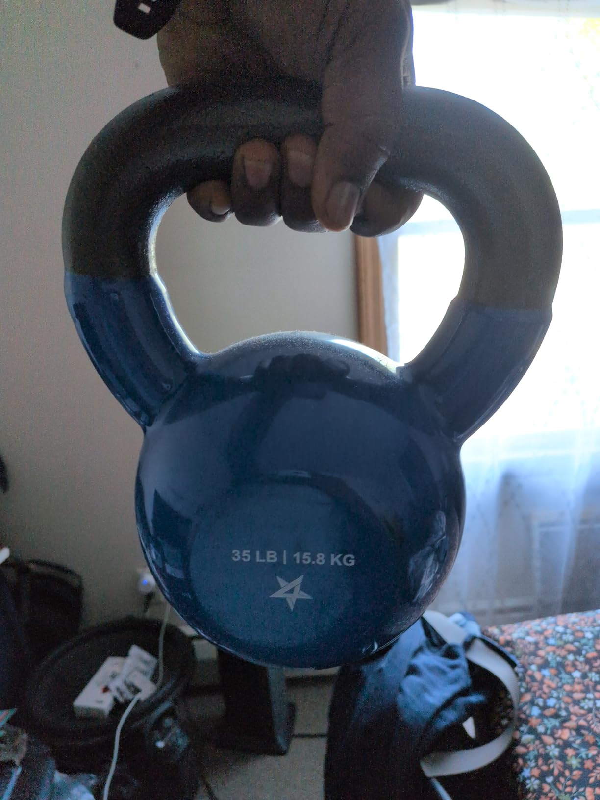 Yes4All Kettlebell, 5-100 LB Vinyl Coated Cast Iron Strength Training Kettlebells for Home Gym Exercises customer photo 1