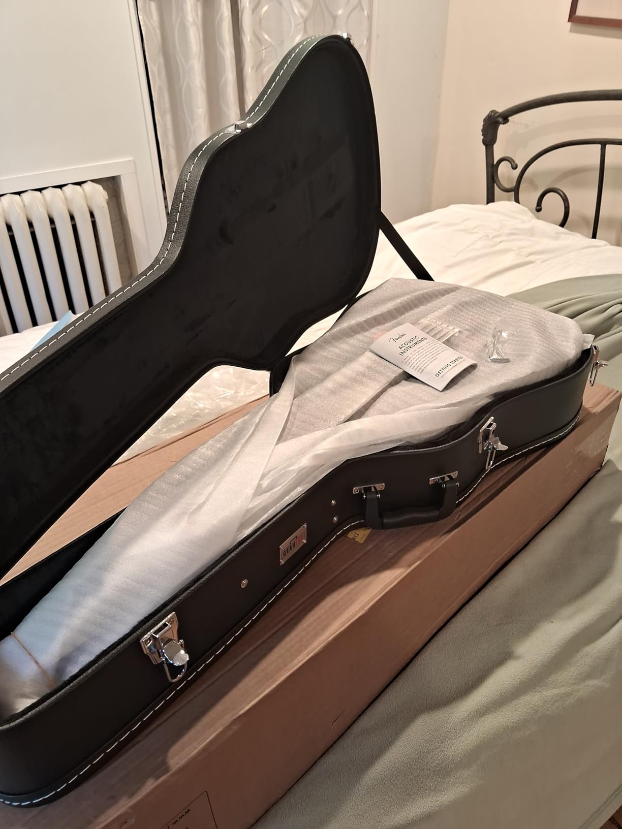 Fender CD-60S Solid Top Dreadnought Acoustic Guitar - All Mahogany Bundle with Hard Case customer photo 1