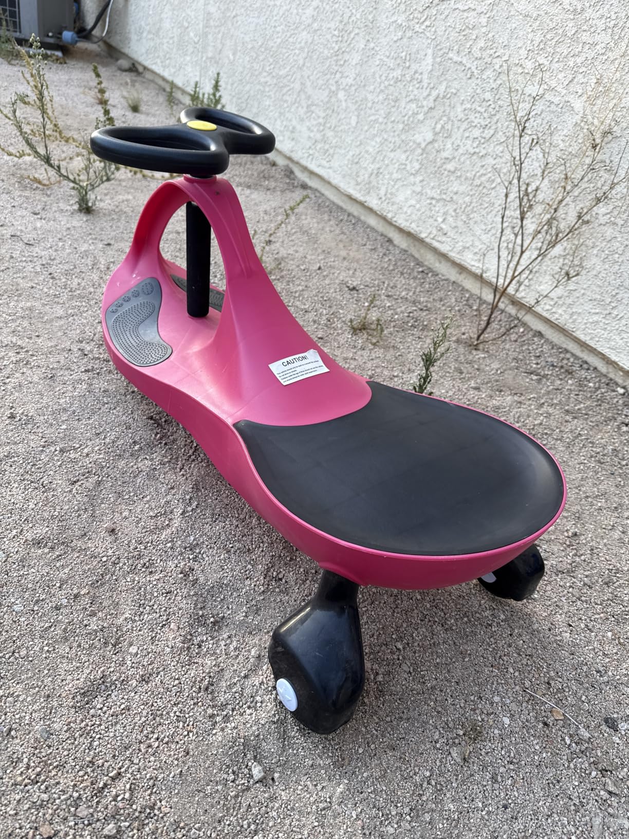 Wiggle Car Ride On Toy - No Batteries, Gears or Pedals - Twist, Swivel, Go - Outdoor Ride Ons for Kids 3 Years and Up by Lil' Rider (Hot Pink and Black) customer photo 2